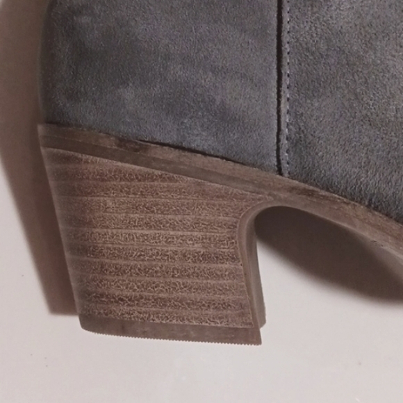 Lucky Brand 🍀Genuine Suede Western Stylee Boot 10  Gray/Blue - Picture 8 of 9